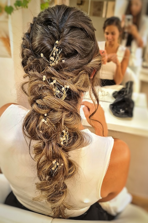 Elegant bridal updo hairstyle by Roma Studio Bristol