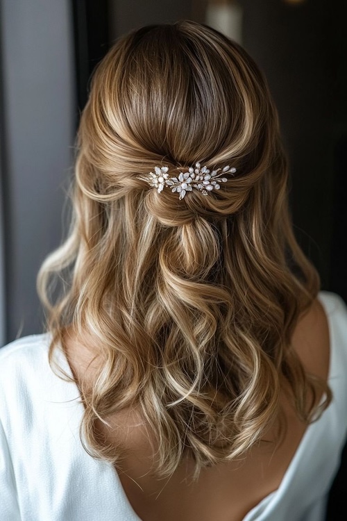 Timeless bridal hairstyle for wedding, Bristol hair and makeup artist