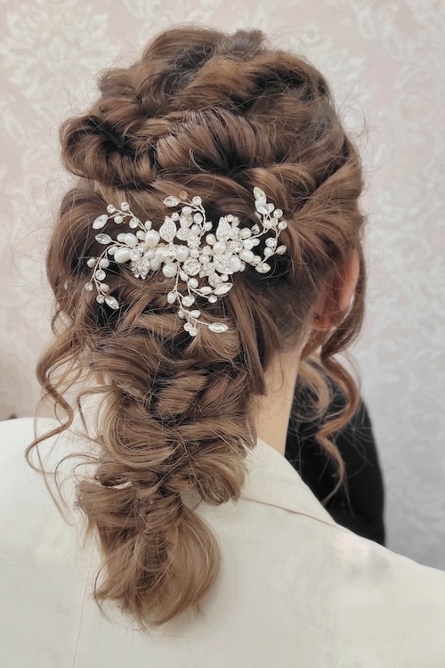 Professional wedding hair styling for Bristol bride