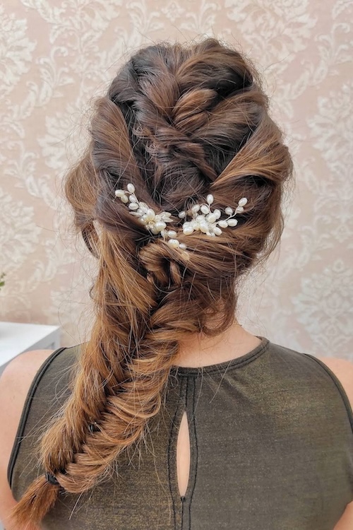 Classic bridal hairstyle for wedding day in Bristol